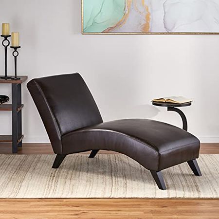 Christopher Knight Home Finlay Chaise Lounge, Brown