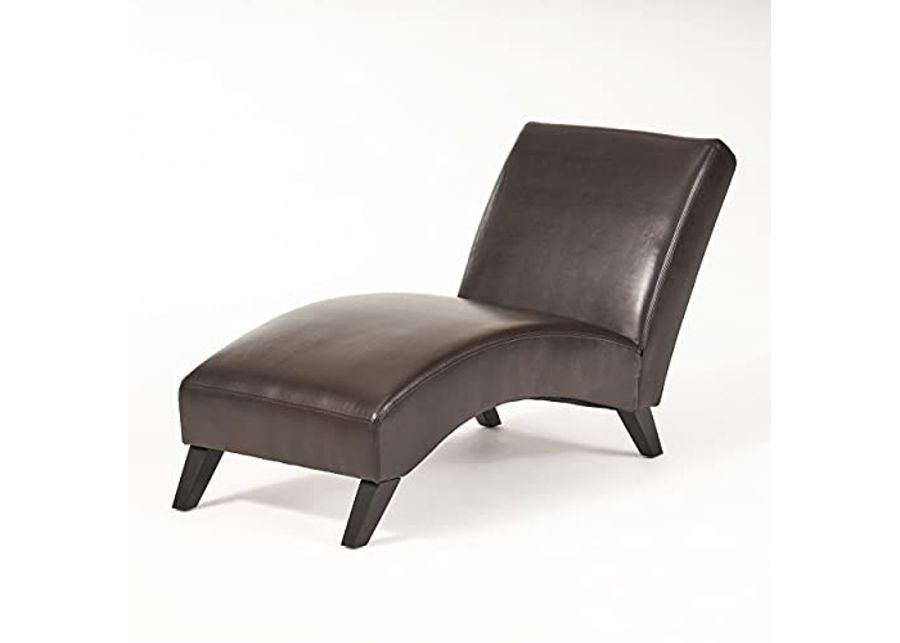 Christopher Knight Home Finlay Chaise Lounge, Brown