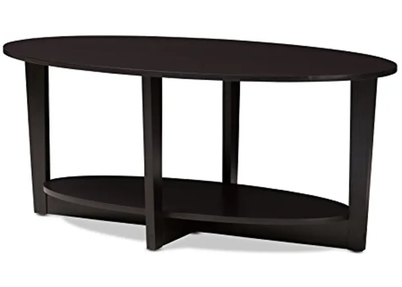 Baxton Studio Bleckede Coffee Table, Wenge Dark Brown