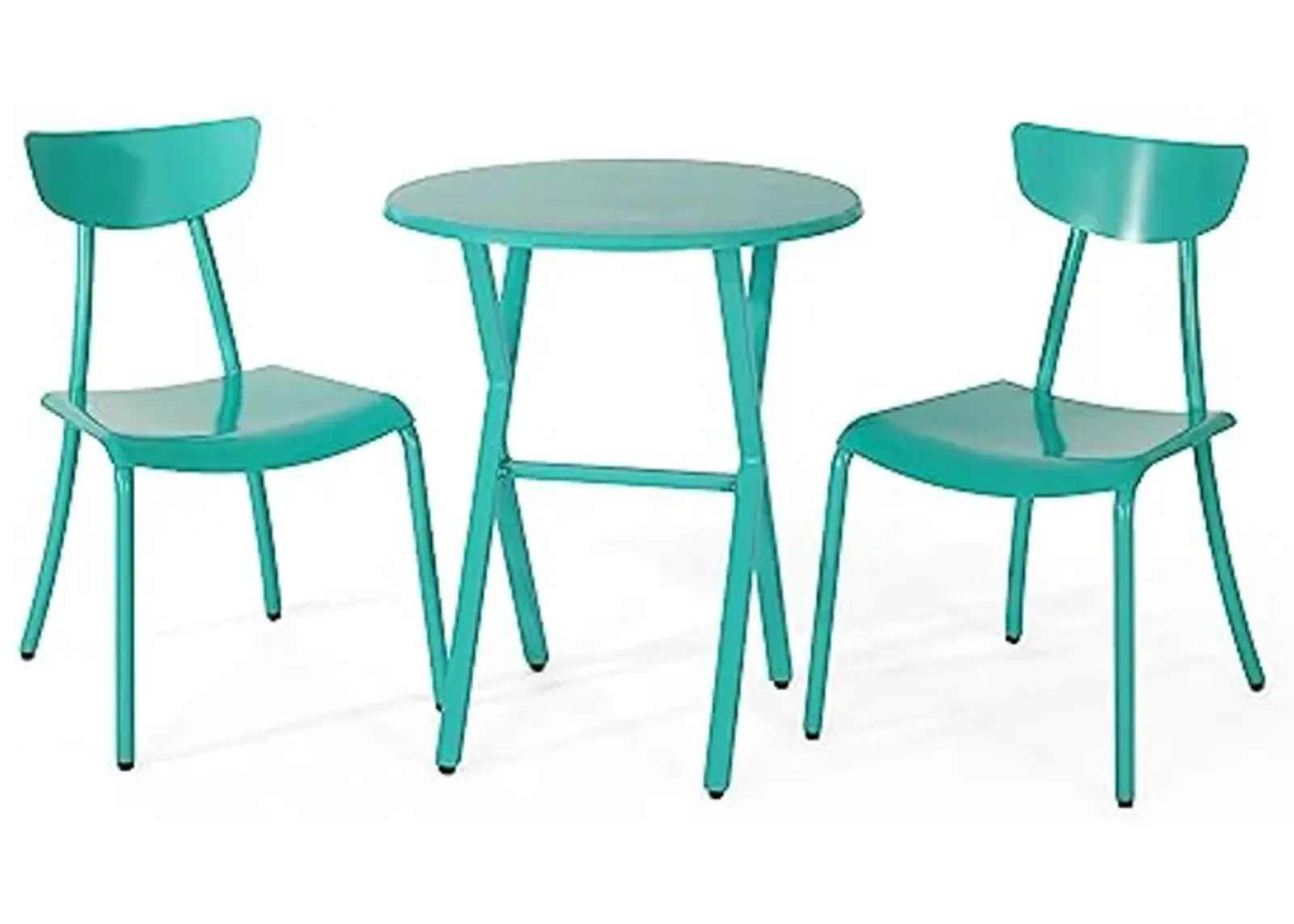 Christopher Knight Home Lucy Outdoor Bistro Set, Matte Teal