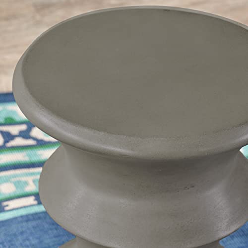 Christopher Knight Home Alia Outdoor 22" Weight Concrete Side Table