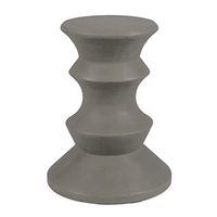 Christopher Knight Home Alia Outdoor 22" Weight Concrete Side Table, Light Grey