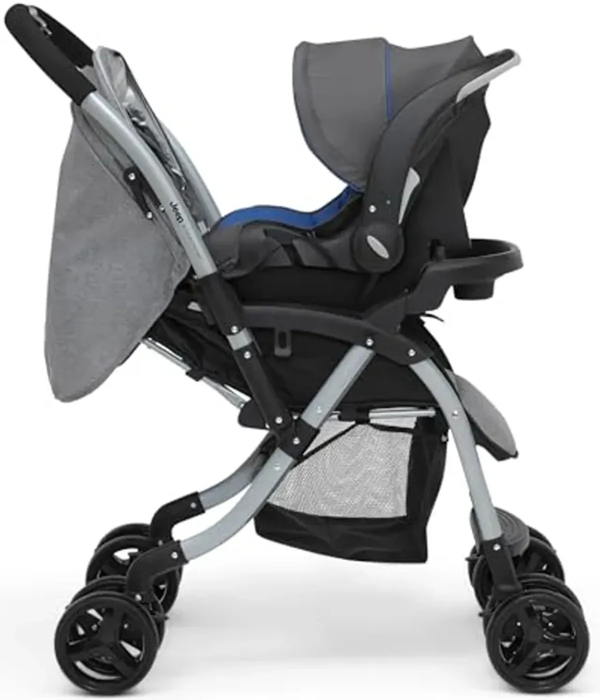 Jeep Unlimited Reversible Handle Stroller, Grey Tweed