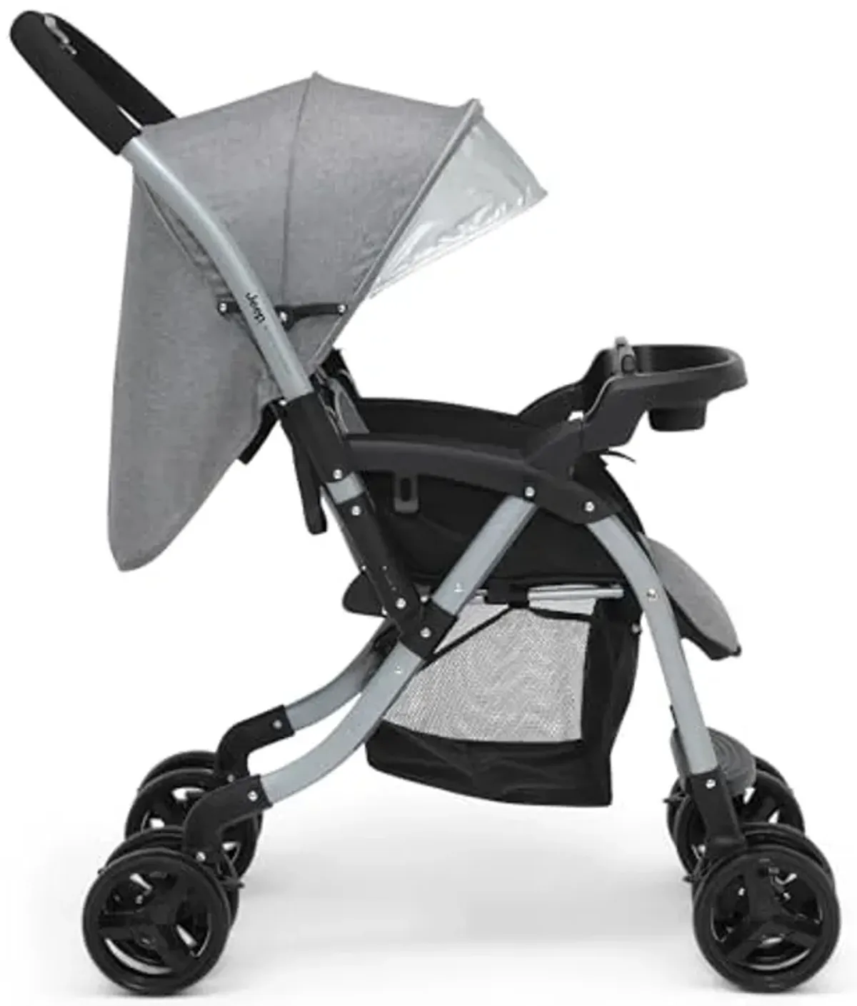 Jeep Unlimited Reversible Handle Stroller, Grey Tweed