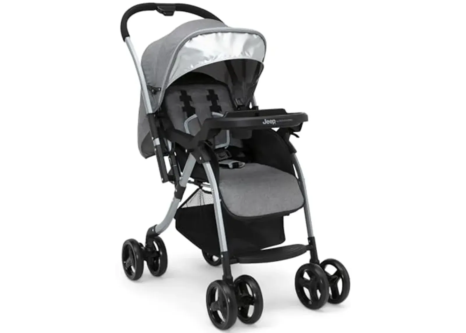 Jeep Unlimited Reversible Handle Stroller, Grey Tweed