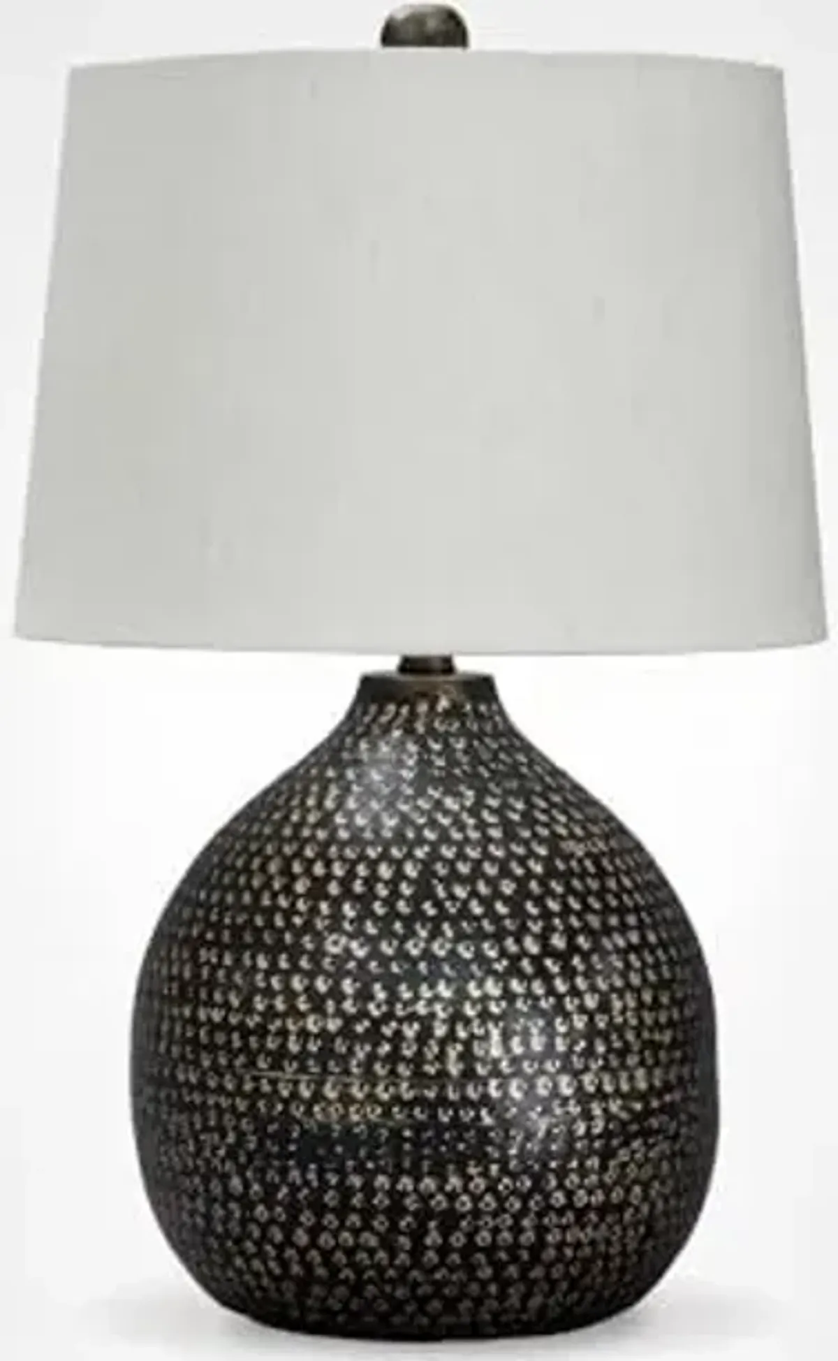 Signature Design by Ashley Maire Contemporary 25" Metal Table Lamp, Black & Gold Finish