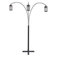 Signature Design by Ashley Maovesa Urban 89" Arc Floor Lamp with Adjustable Arms & Neck & Dimmer Switch, Bronze Finish