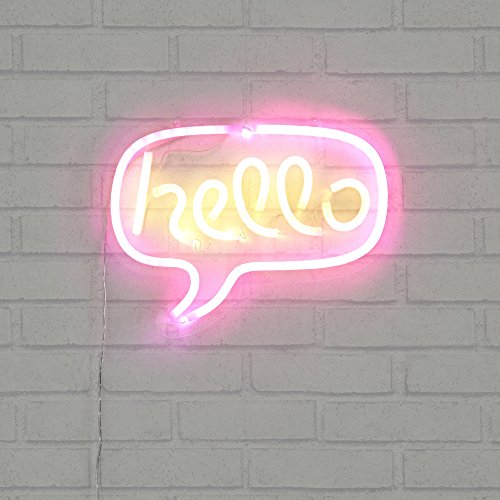 Hello Flex Neon Figural Light