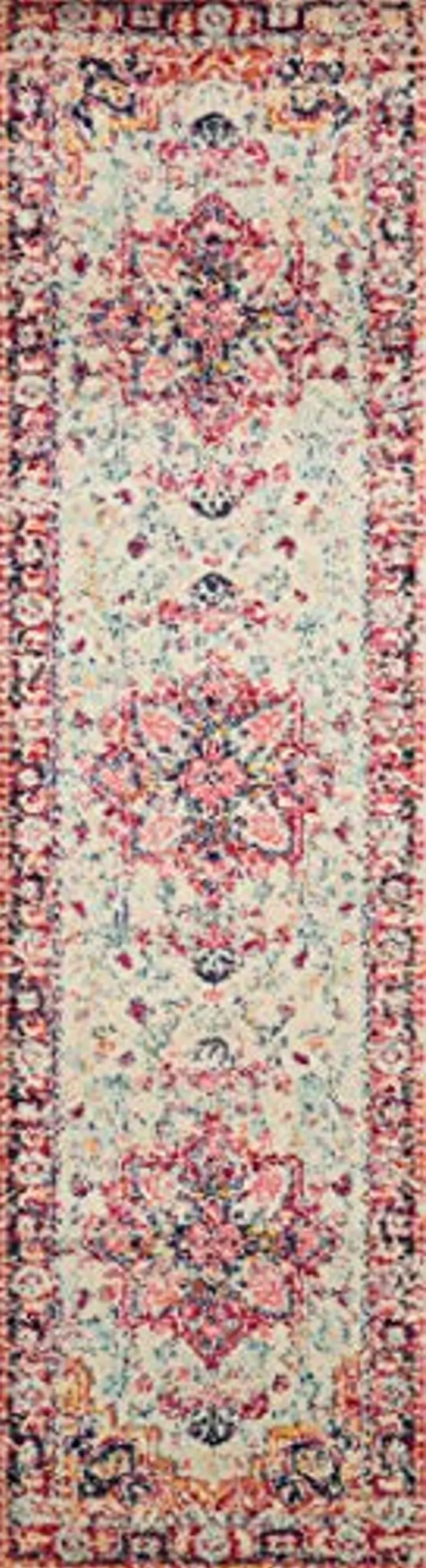 Loloi II Nadia Collection NN-02 Ivory/Fiesta, Transitional 3'-0" x 5'-0" Accent Rug