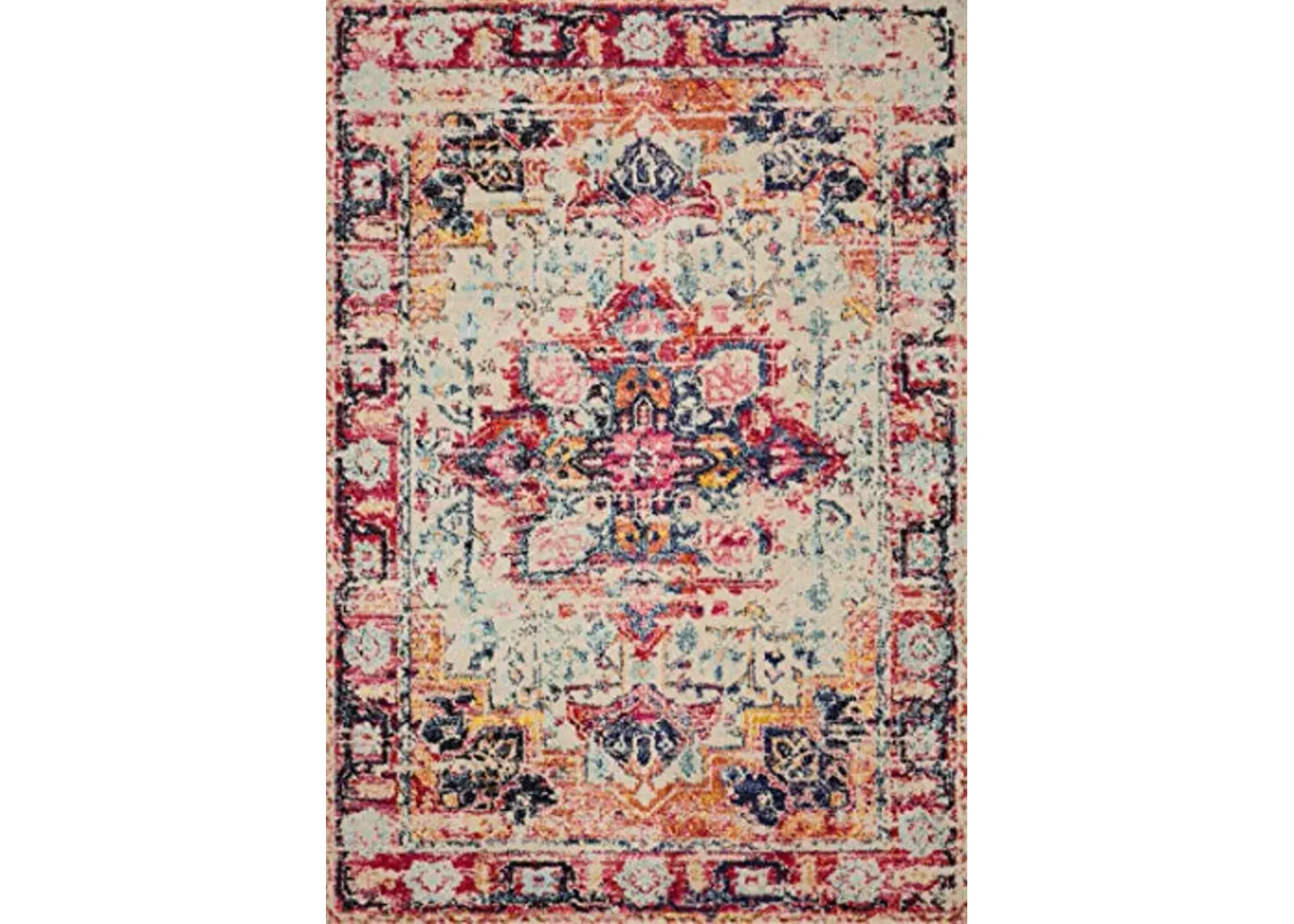 Loloi II Nadia Collection NN-02 Ivory/Fiesta, Transitional 3'-0" x 5'-0" Accent Rug