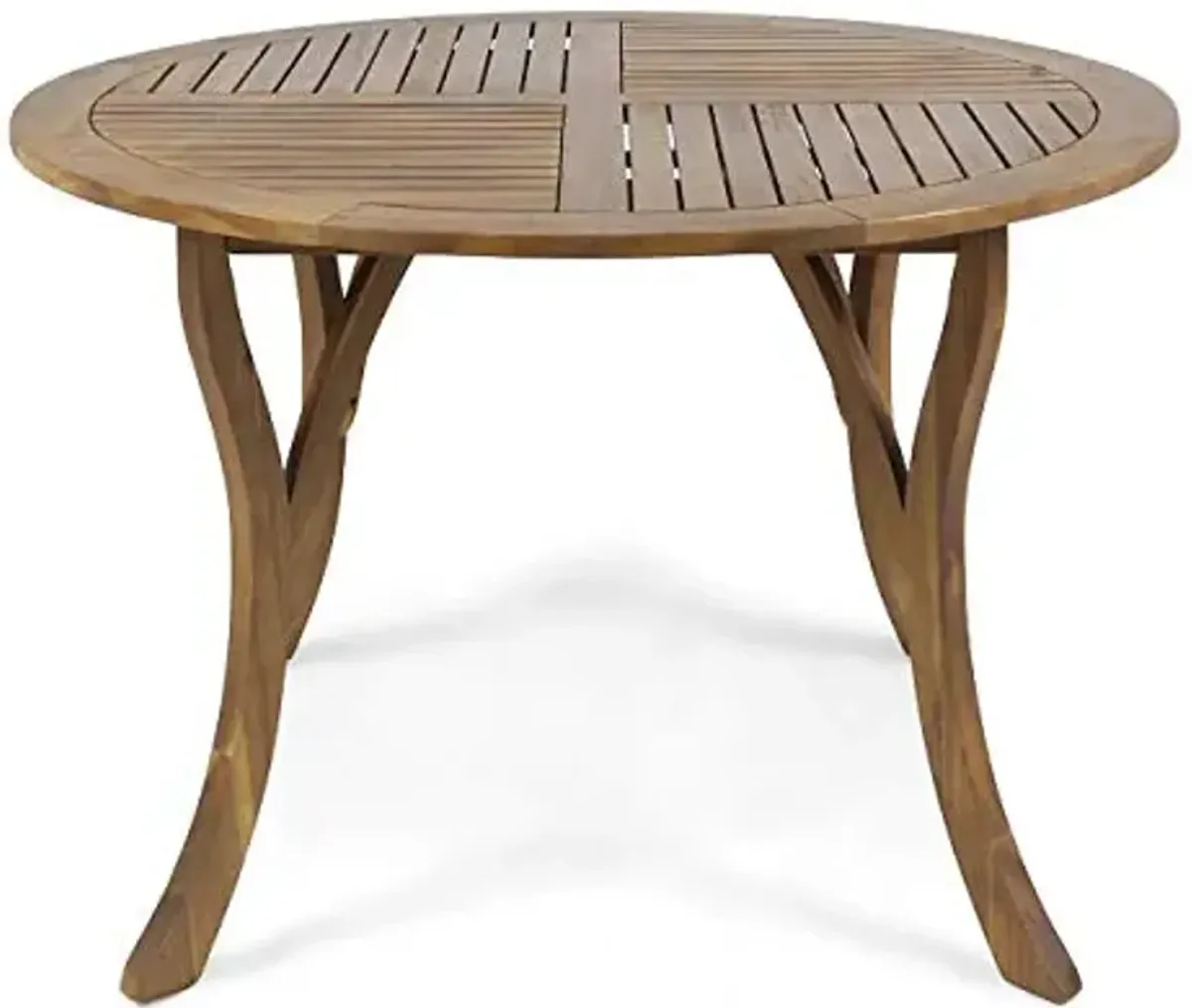 Christopher Knight Home Adn Outdoor 47" Round Acacia Wood Dining Table, Teak