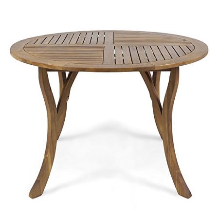Christopher Knight Home Adn Outdoor 47" Round Acacia Wood Dining Table, Teak