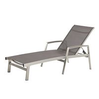 Christopher Knight Home Joy Outdoor Mesh and Aluminum Chaise Lounge, Gray