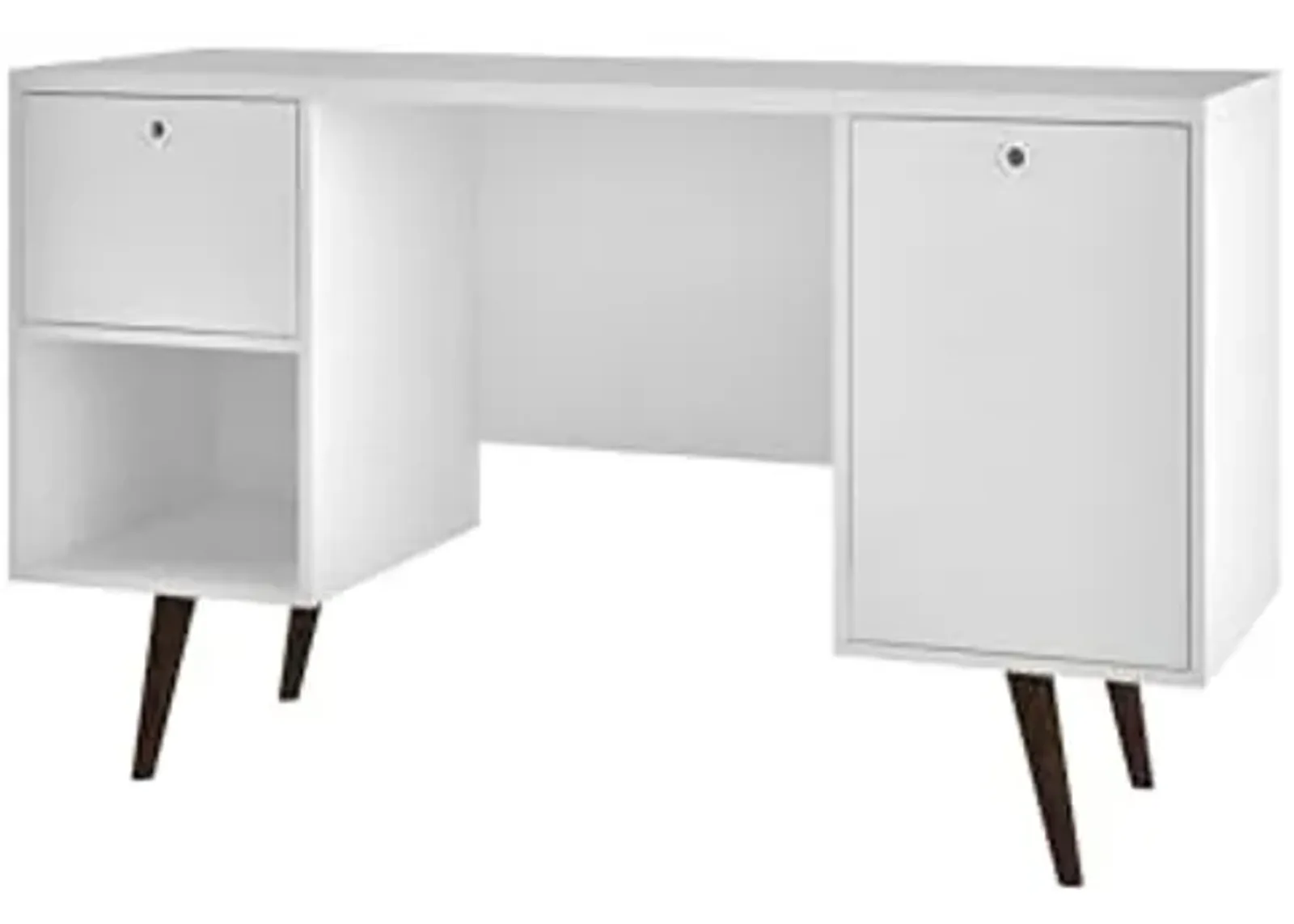 Manhattan Comfort Edgar Office Desk, White