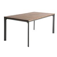 Christopher Knight Home Jace Outdoor Aluminum and Wood Dining Table, Natural Finish