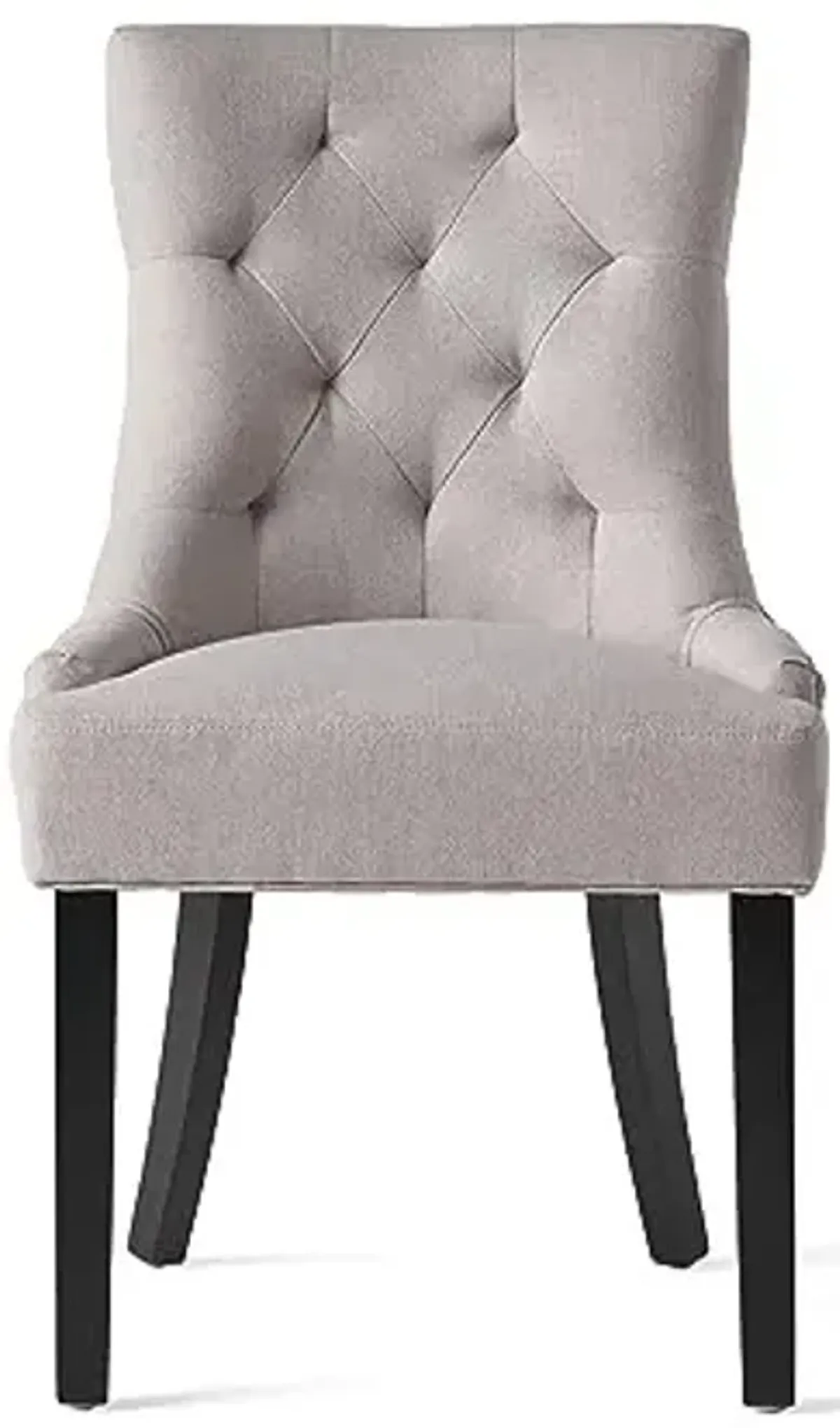 Christopher Knight Home Hayden Fabric Dining Chairs, 2-Pcs Set,Polyester, Light Grey