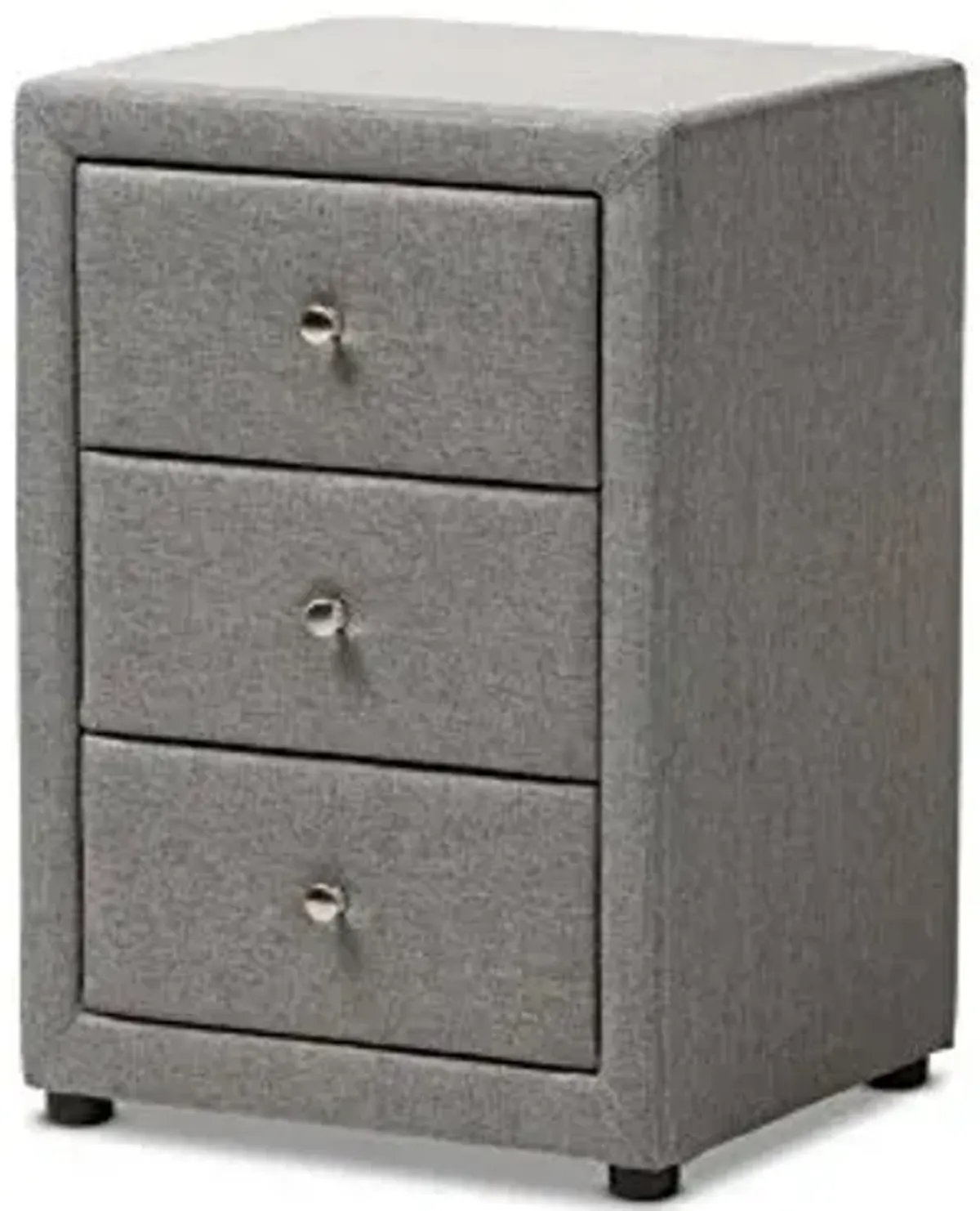 Baxton Studio Vanessa Nightstand, Grey