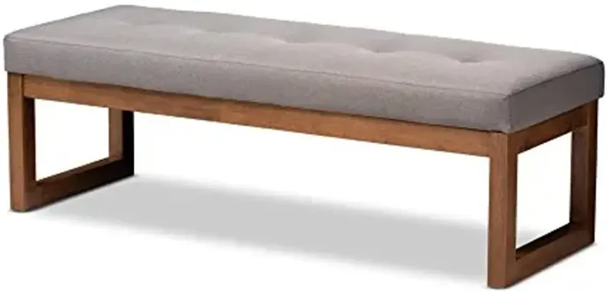 Baxton Studio Bench, Grey
