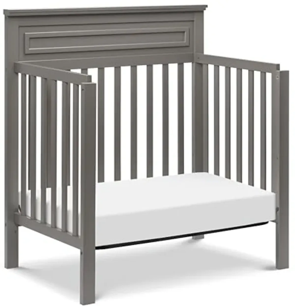 DaVinci Autumn 4-in-1 Convertible Mini Crib in Slate, Greenguard Gold Certified