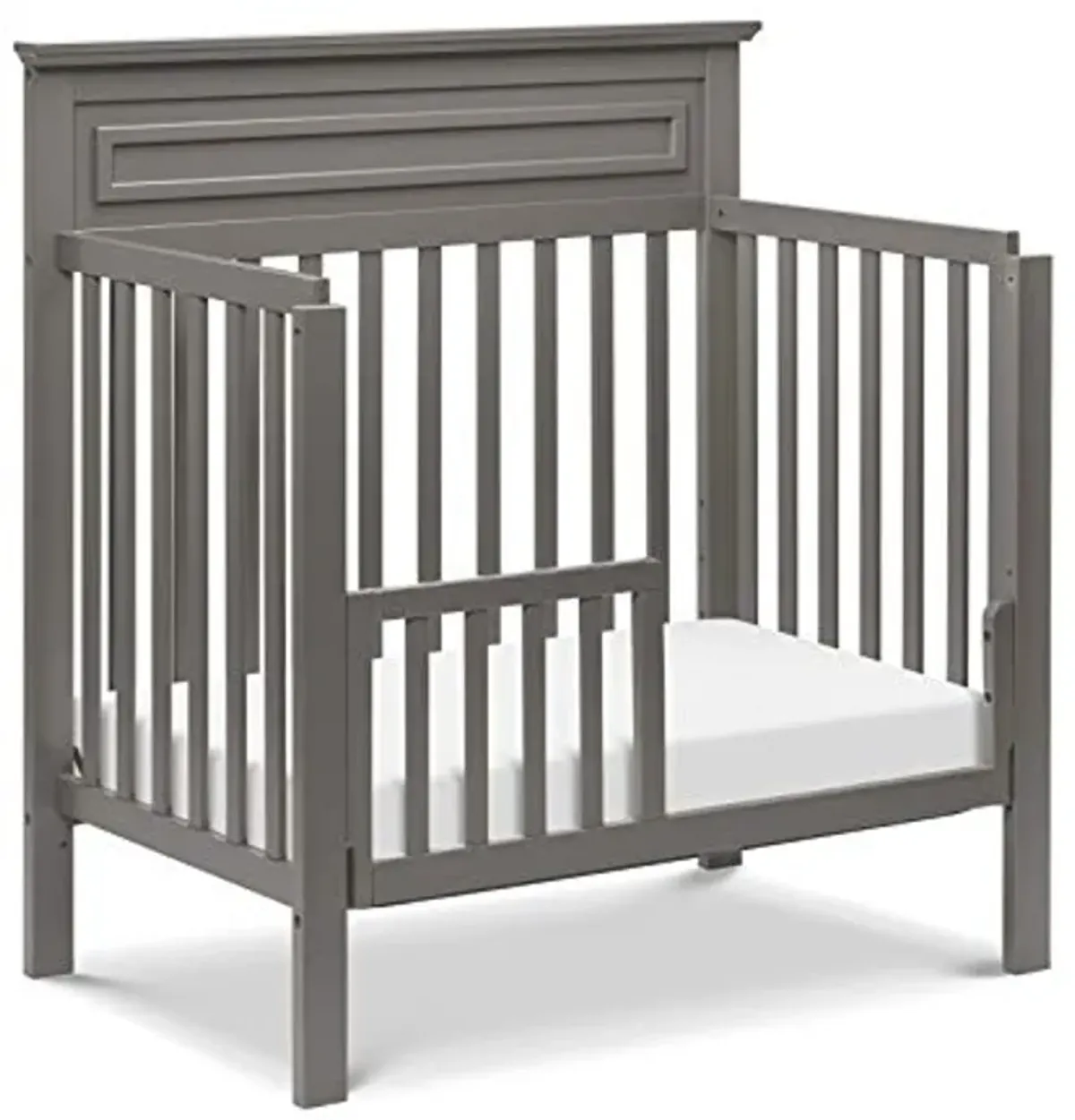 DaVinci Autumn 4-in-1 Convertible Mini Crib in Slate, Greenguard Gold Certified