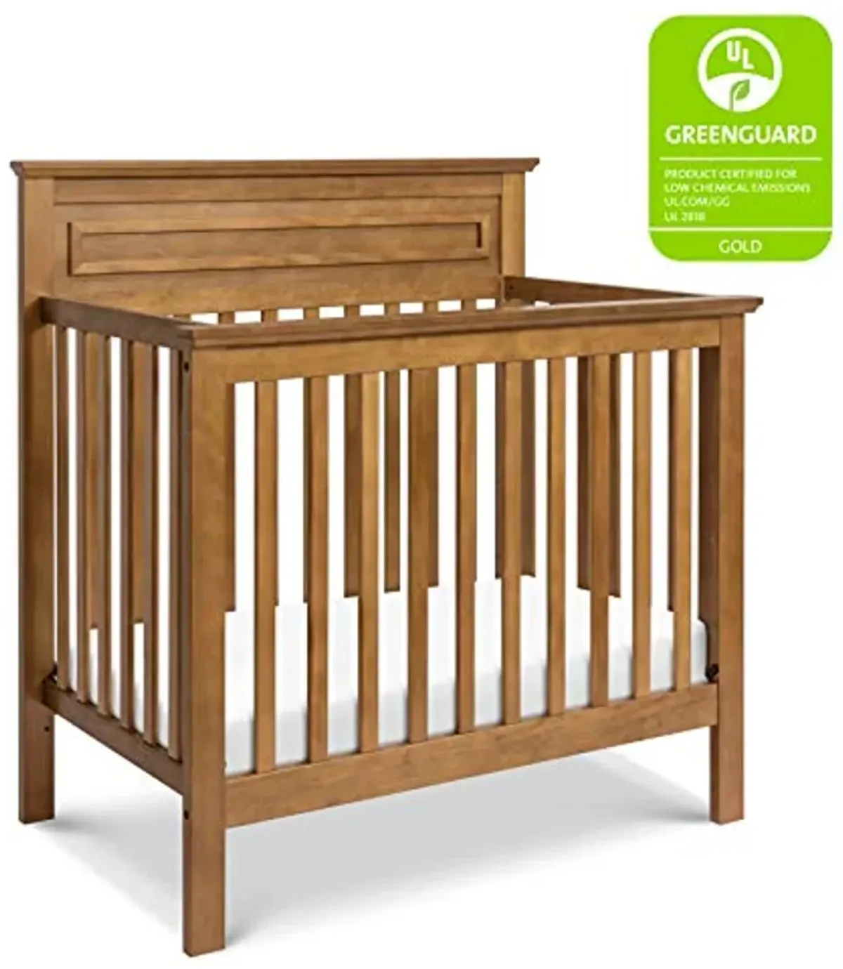 DaVinci Autumn 4-in-1 Convertible Mini Crib in Chestnut, Greenguard Gold Certified