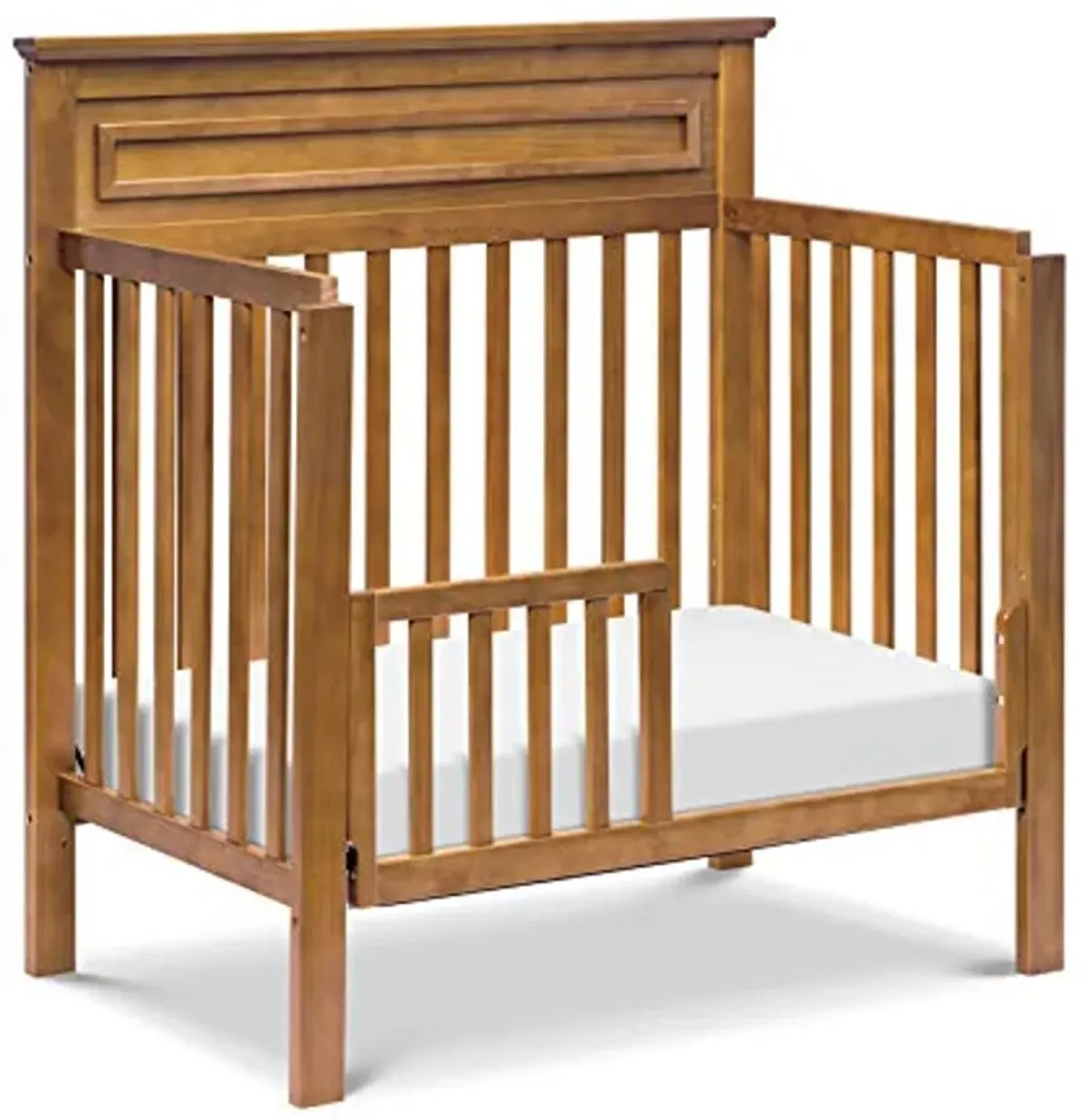 DaVinci Autumn 4-in-1 Convertible Mini Crib in Chestnut, Greenguard Gold Certified