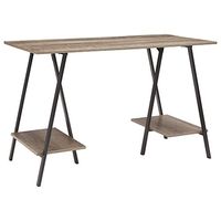 Signature Design by Ashley Bertmond Industrial Home Office Writing Desk, Two-tone Brown
