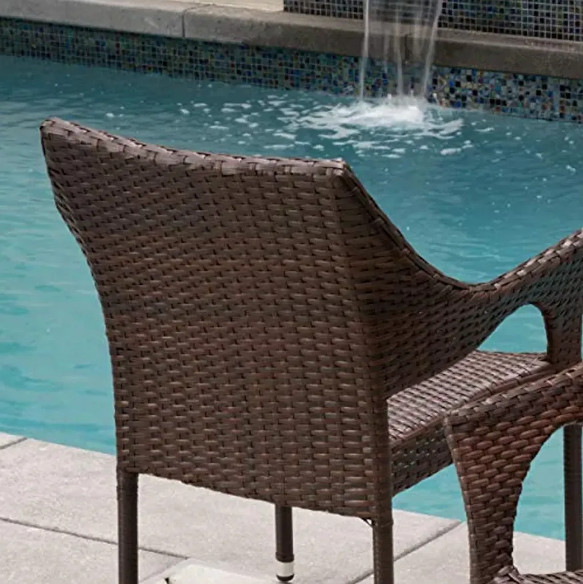 Christopher Knight Home Cliff Outdoor Wicker Chairs, 2-Pcs Set, Multibrown