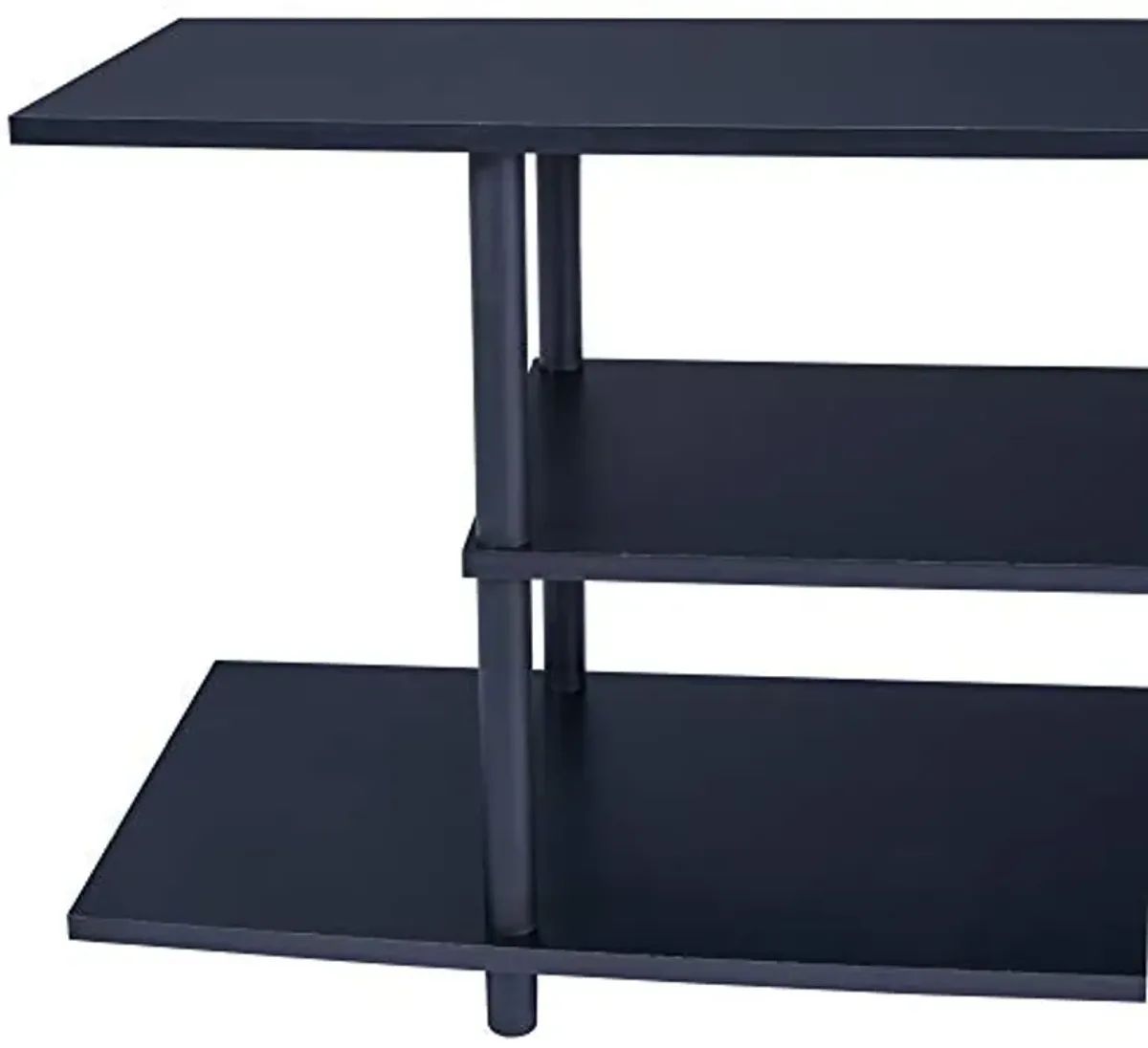 Signature Design by Ashley Cooperson Contemporary TV Stand Fits TVs up to 40" with 2 Open Shelves for Storage, Black