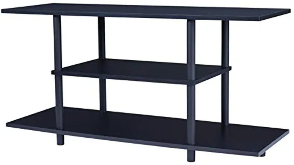 Signature Design by Ashley Cooperson Contemporary TV Stand Fits TVs up to 40" with 2 Open Shelves for Storage, Black