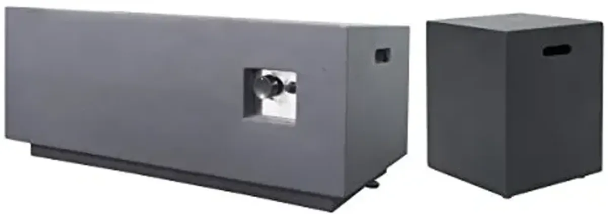 Christopher Knight Home Caroline Outdoor Fire Pit, Dark Gray