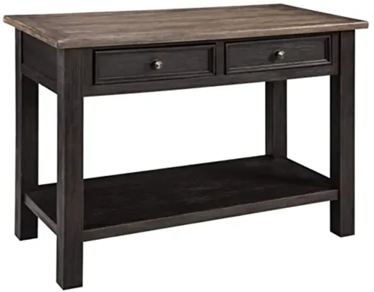 Signature Design by Ashley Tyler Creek Modern Farmhouse Sofa Table, Brown & Black