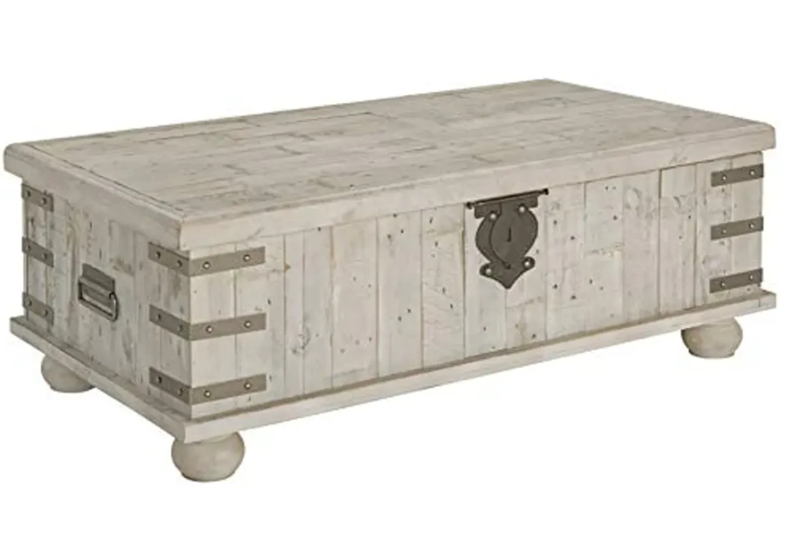 Signature Design by Ashley Carynhurst Lift Top Rustic Farmhouse Cocktail Table, Antique Off White