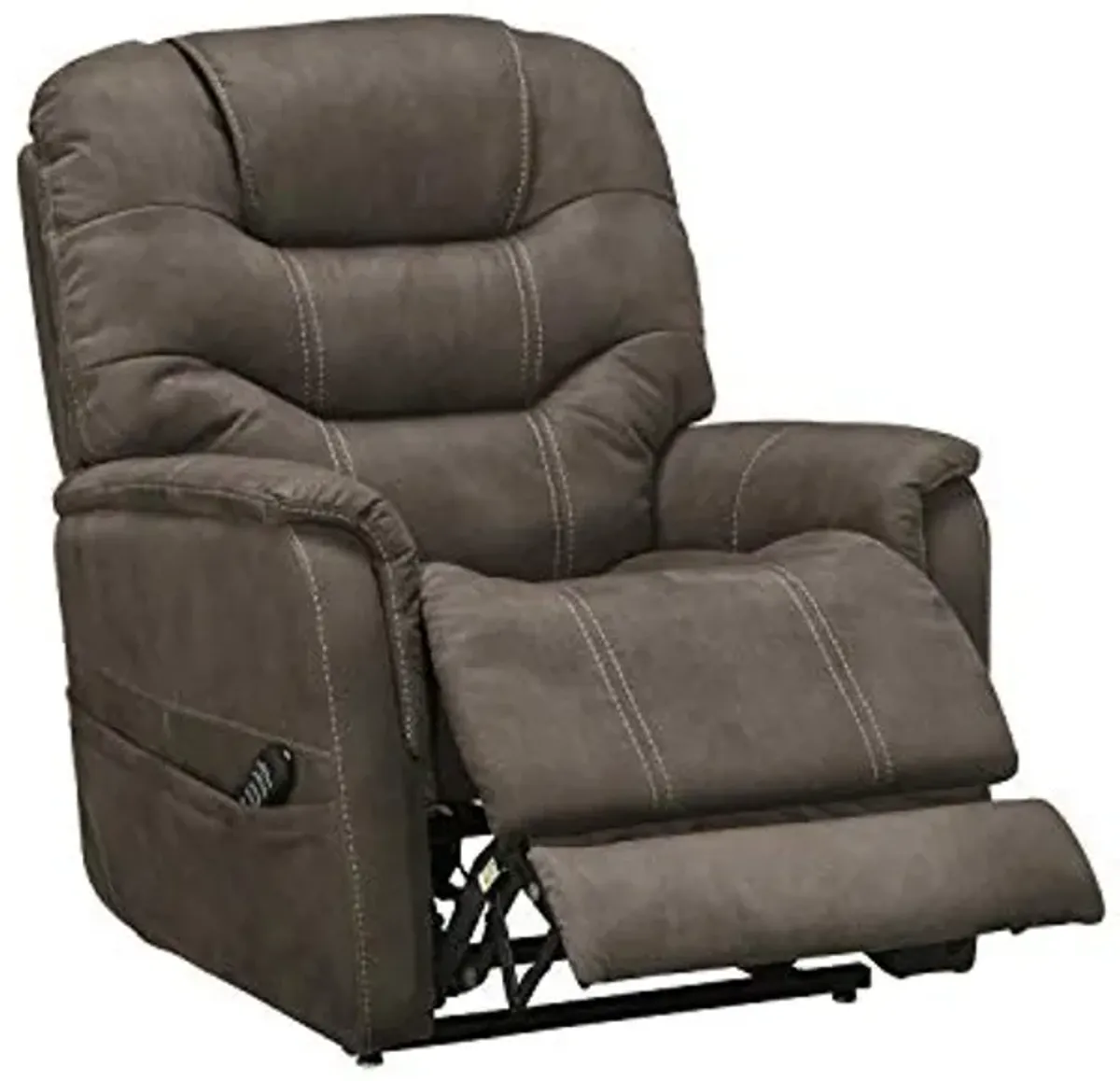 Signature Design by Ashley Ballister Contemporary Power Lift Recliner, Brown