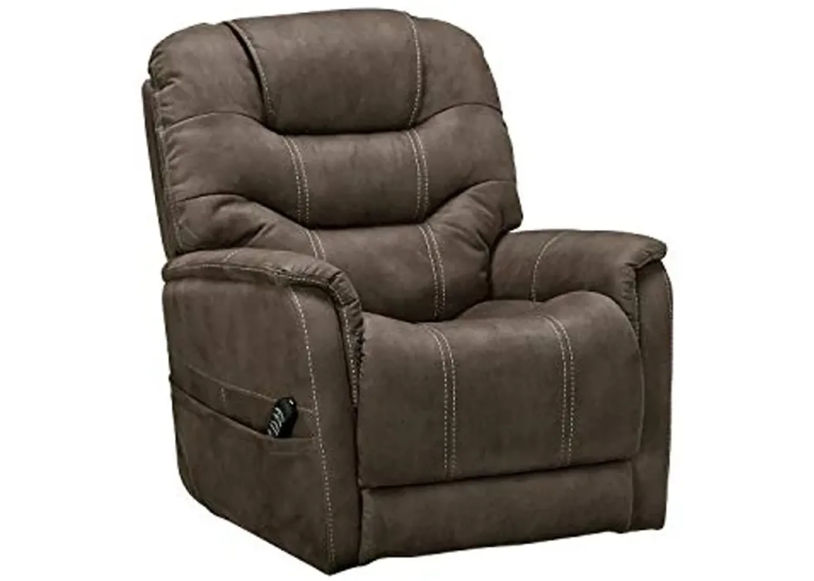 Signature Design by Ashley Ballister Contemporary Power Lift Recliner, Brown