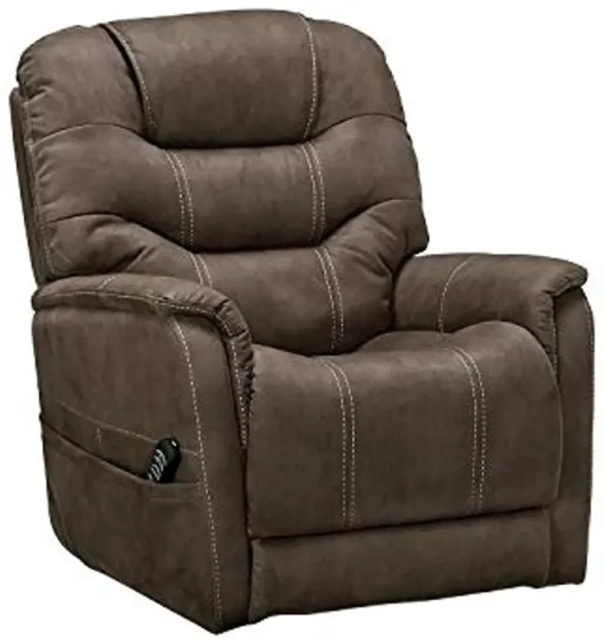 Signature Design by Ashley Ballister Contemporary Power Lift Recliner, Brown