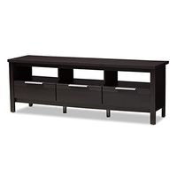 Baxton Studio Elaine Modern and Contemporary Wenge Brown Finished TV Stand