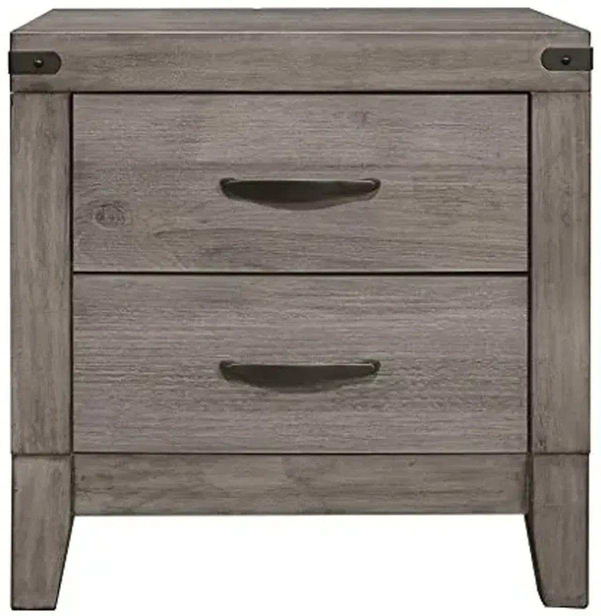 Homelegance 2-Drawer Nightstand, One-Size, Grayish Brown