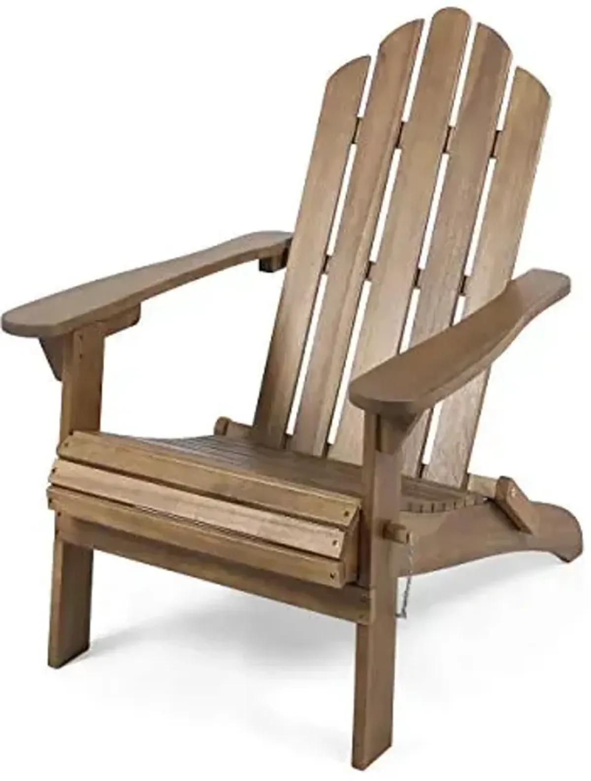 Christopher Knight Home Cara Outdoor Foldable Acacia Wood Adirondack Chair, Dark Brown Finish