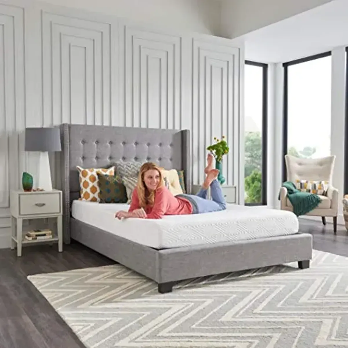 Sealy 8 Inch Queen Size Foam Bed in a Box, Multiple Layers of Foam Help Support Sleep at Night, CertiPur-US Certified, King