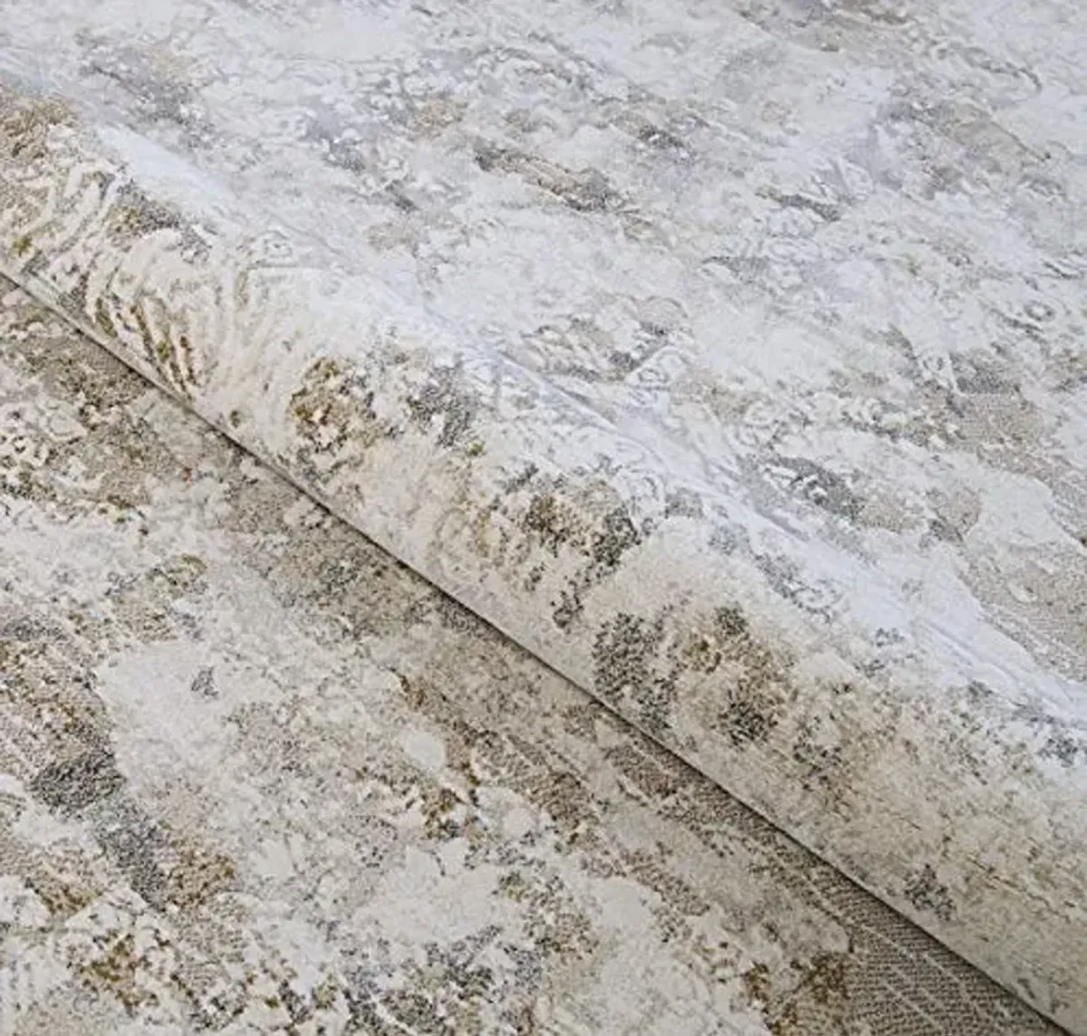 Couristan Easton Indoor Area Rug - Antique Lace 7'10" x 11'2" Rectangle in Flax Beige, Floral Design, Medium Pile, Home Decor for Living Room, Bedroom, and Dining Room