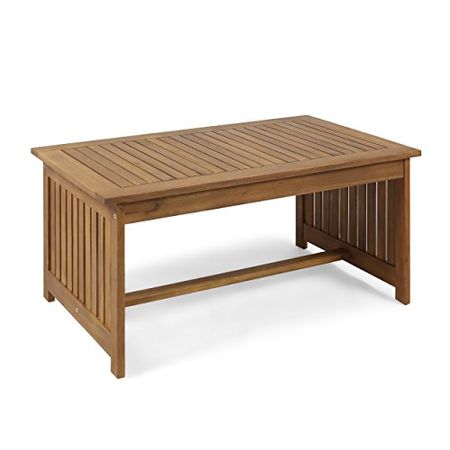 Christopher Knight Home Grace Outdoor Acacia Wood Coffee Table, Brown Patina Finish