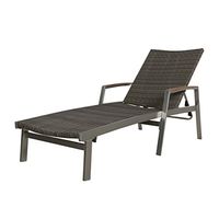 Christopher Knight Home Joy Outdoor Wicker and Aluminum Chaise Lounge, Gray Finish