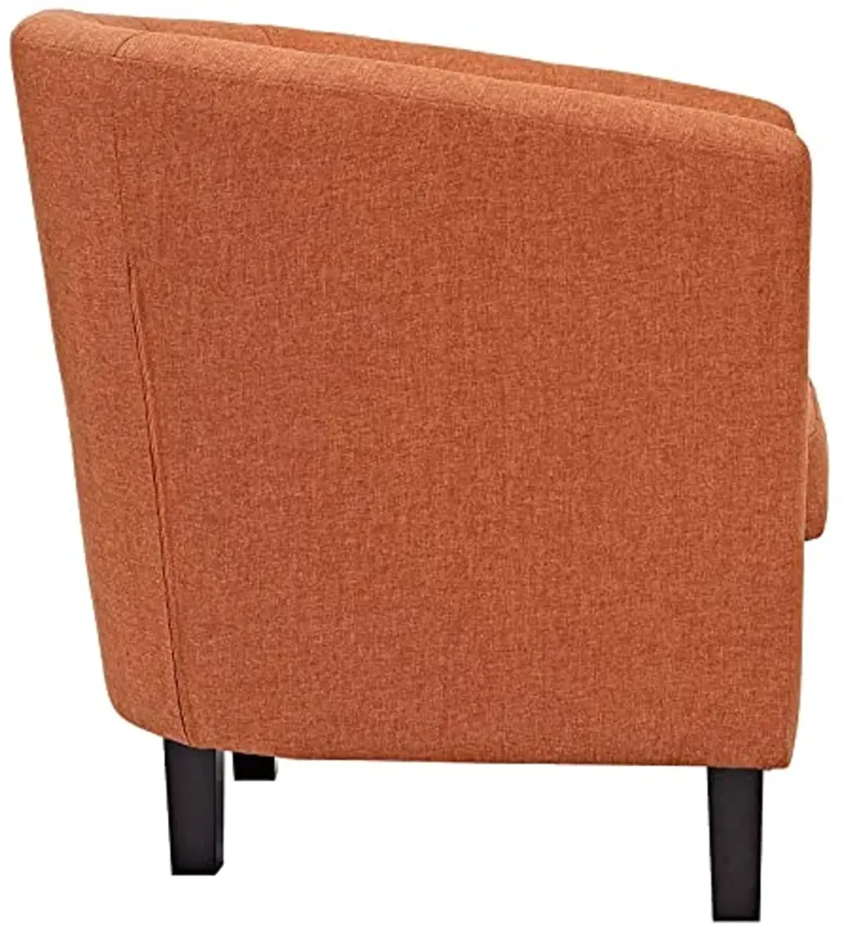 Modway Prospect Upholstered Fabric Contemporary Modern Two Armchairs in Orange