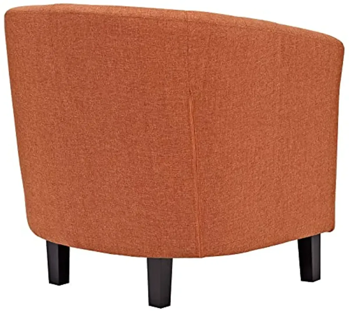 Modway Prospect Upholstered Fabric Contemporary Modern Two Armchairs in Orange