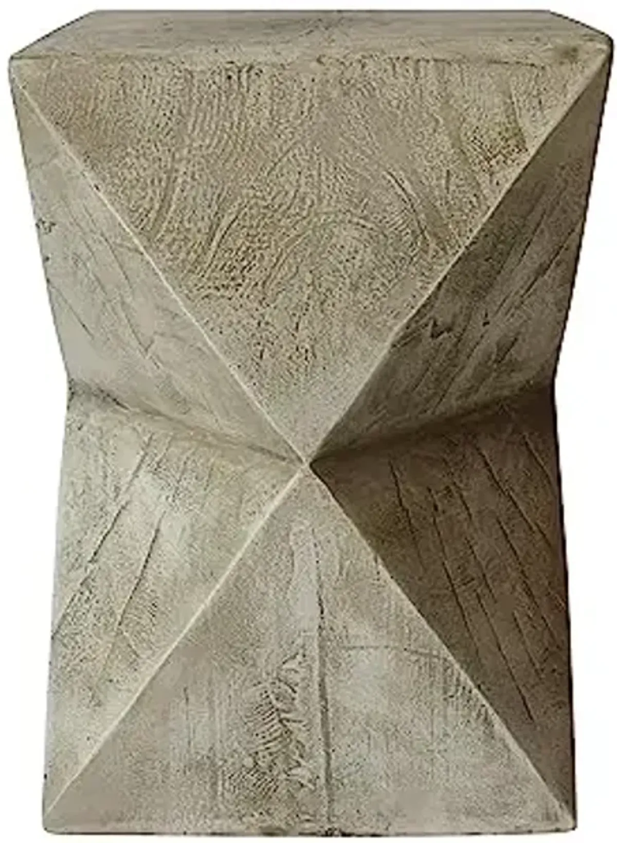 Christopher Knight Home Lux Outdoor Weight Concrete Side Table, Light Gray