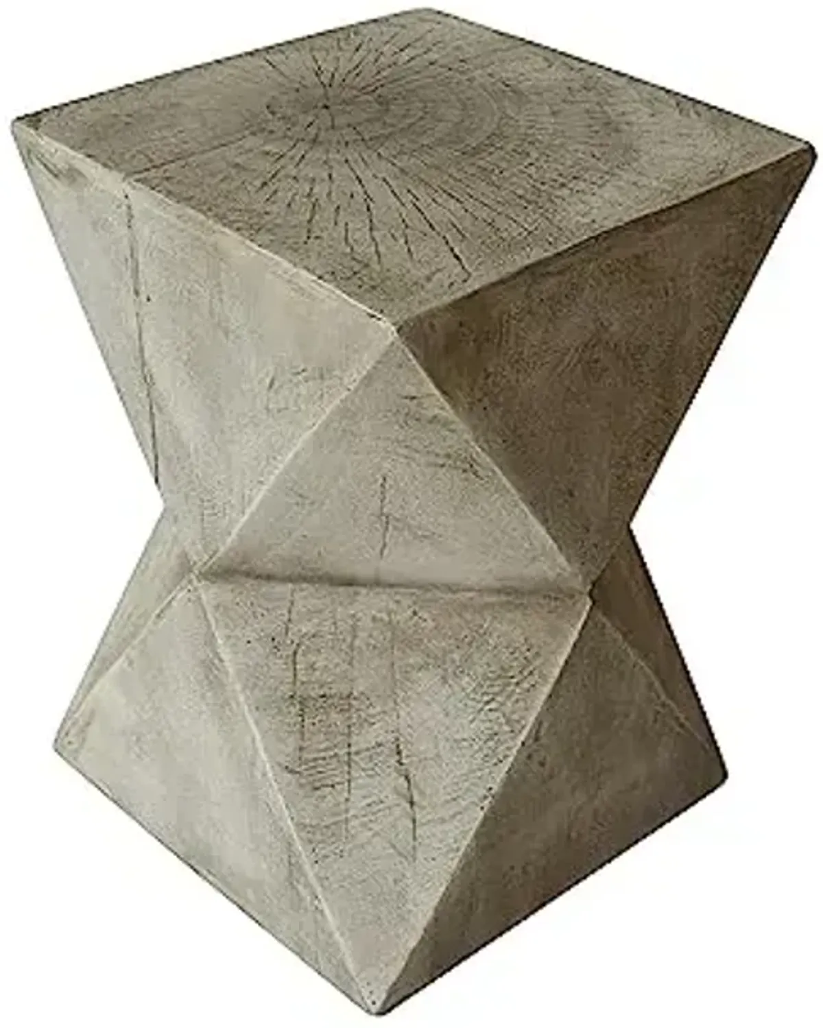 Christopher Knight Home Lux Outdoor Weight Concrete Side Table, Light Gray