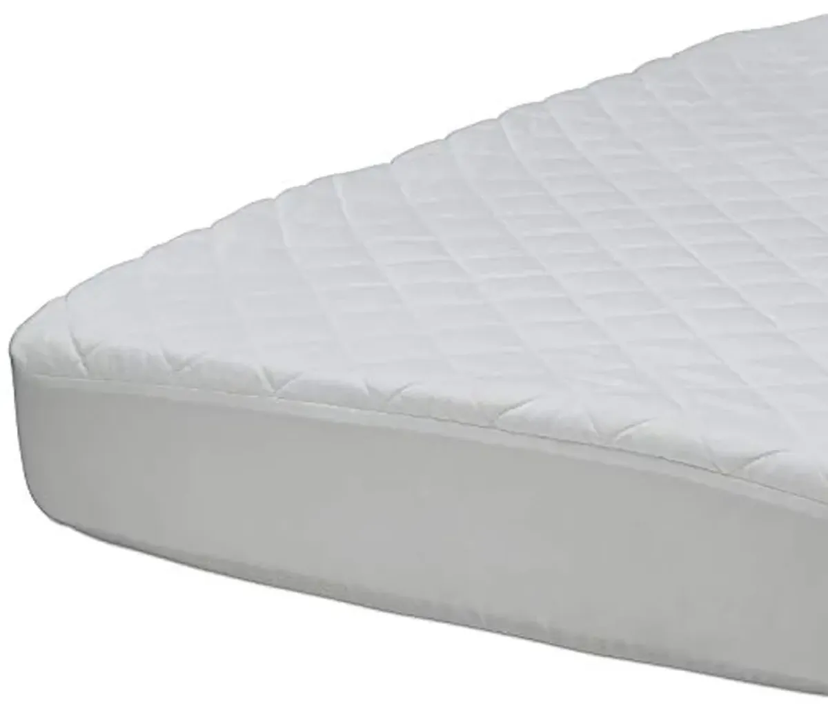 Beautyrest Kids Fitted Crib Mattress Pad | Waterproof | 52” x 28” | Machine Washable, White