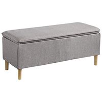 Signature Design by Ashley Kaviton Upholstered Accent Bench with Pillowtop, Gray