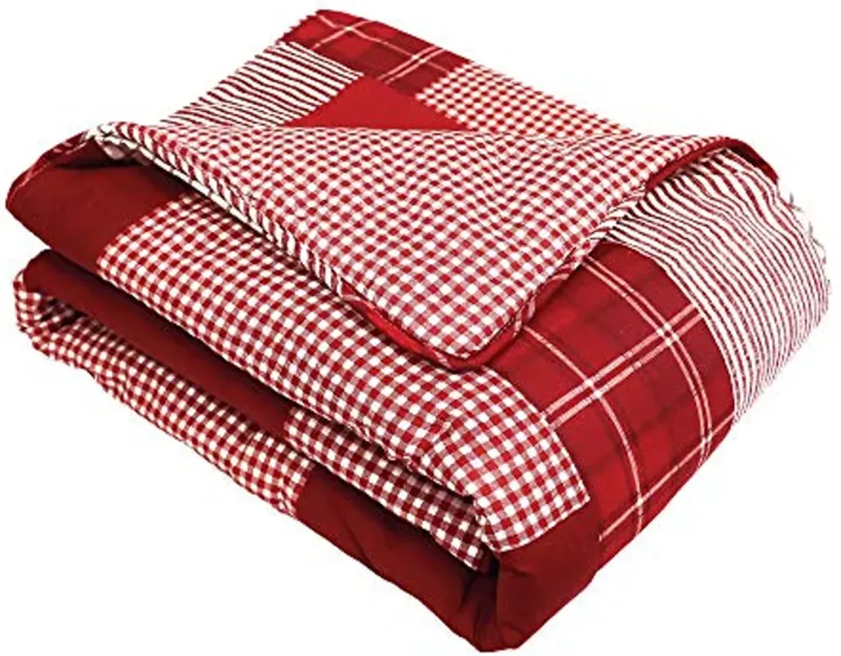 Lush Decor Greenville Throw Red, 60" x 50"